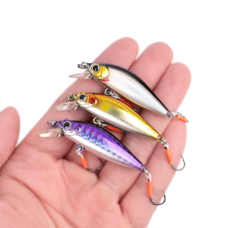 OUTKIT 2022 NEW Arrive Japanese Design Small Lures Fishing Lure 3.2g 45mm Sinking Minnow Mini Hard Bait For Perch Trout Bass