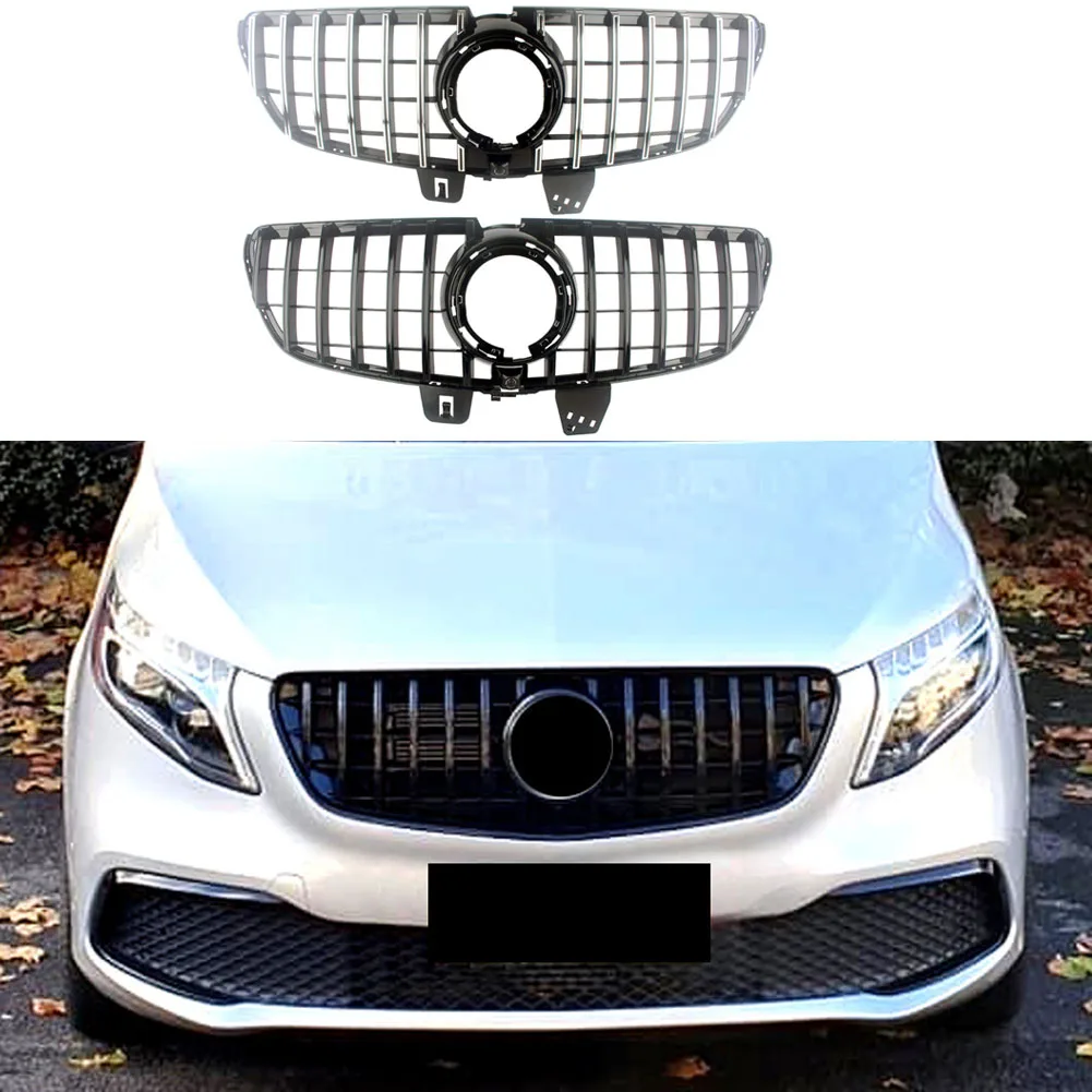 Car Front Racing Facelift Grills Upper Bumper Grill For Mercedez-Benz V-Class W447 2020 2021 GT