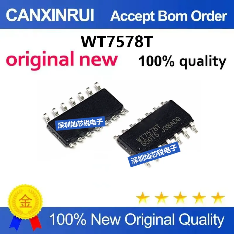 (5pieces)Brand New Original WT7578T SMD SOP14 Pin DIP14 Pin Integrated Circuit