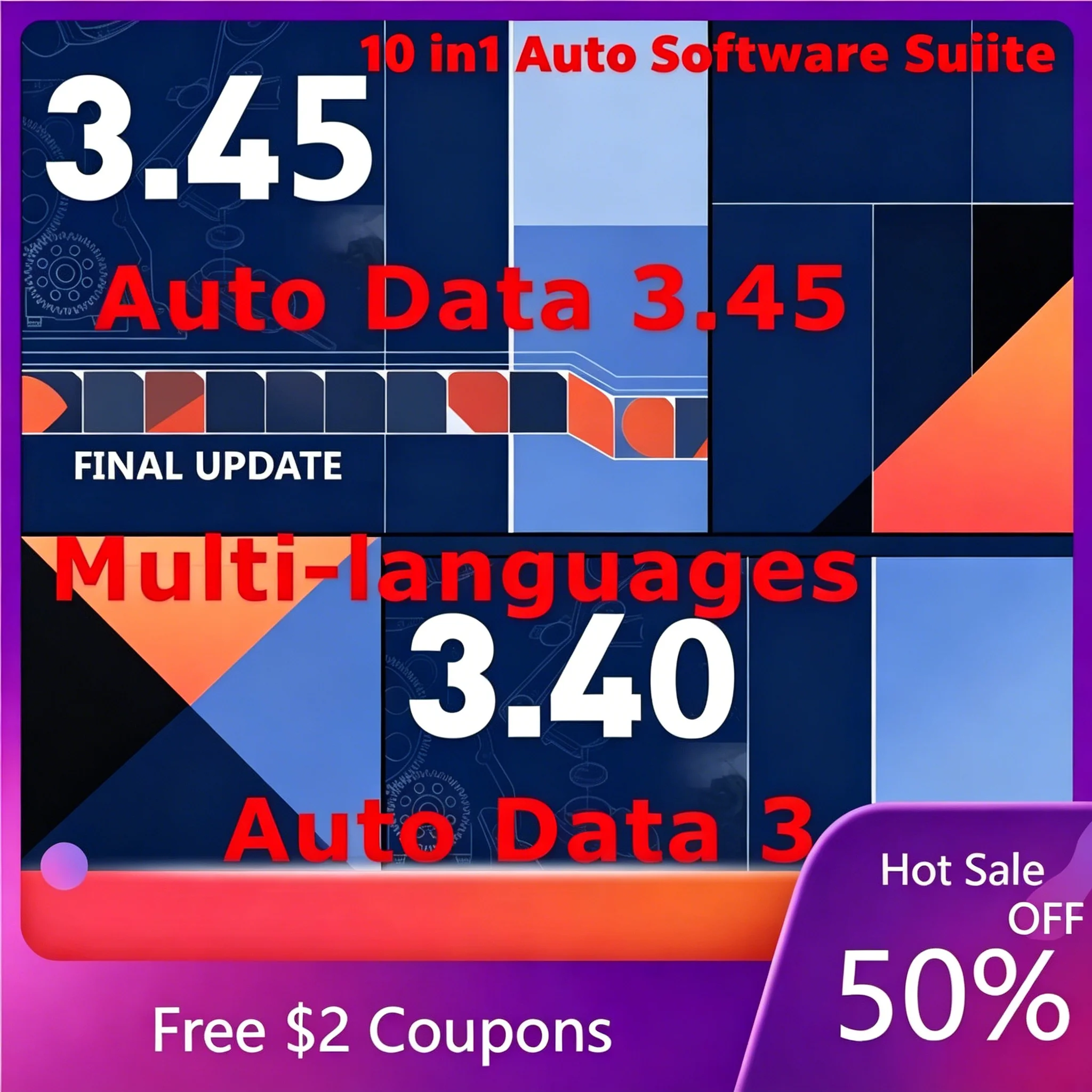 

AUTODATA 3.45 Wiring Diagrams Data AutoData 3.40 / 3.41 Multi-languages USB Drive Auto Repair Software Spanish Portuguese Polish