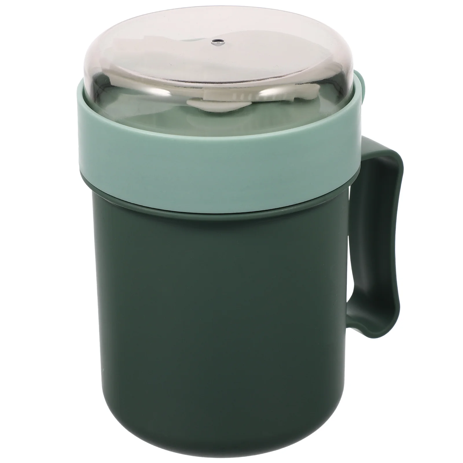 

1 Set Breakfast Cup With Lid Portable Microwave-Safe Soup Mug For Oatmeal Cereal Storage Leakproof Large Mouth Food Container
