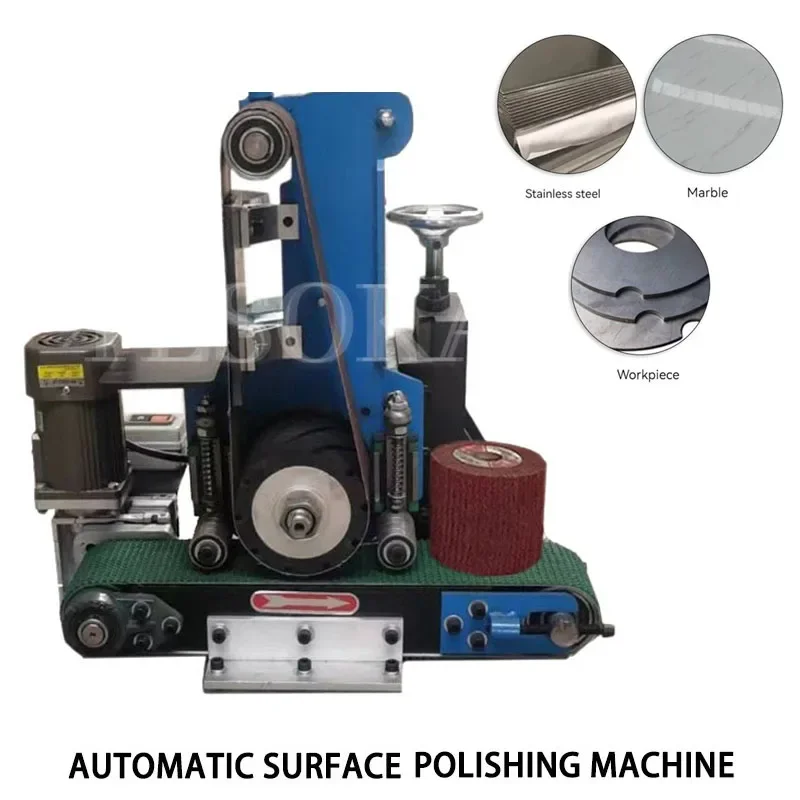 

Fully Automatic Surface Polishing Machine Small Desktop Metal Abrasive Belt Grinding and Rust Removal Stainless Steel Plate 220v