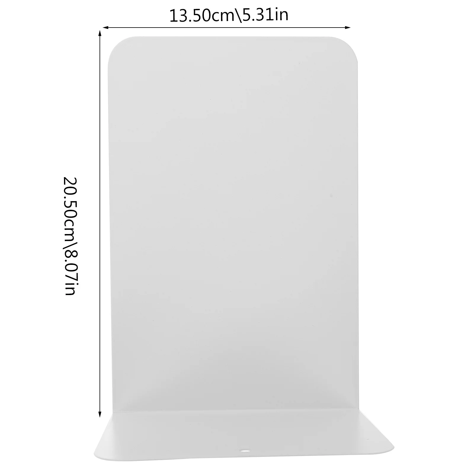 2Pcs Premium Metal Book Stoppers Simple Decorative Desktop Files Magazines Tidy Tool Metal Book Ends Student Bookends