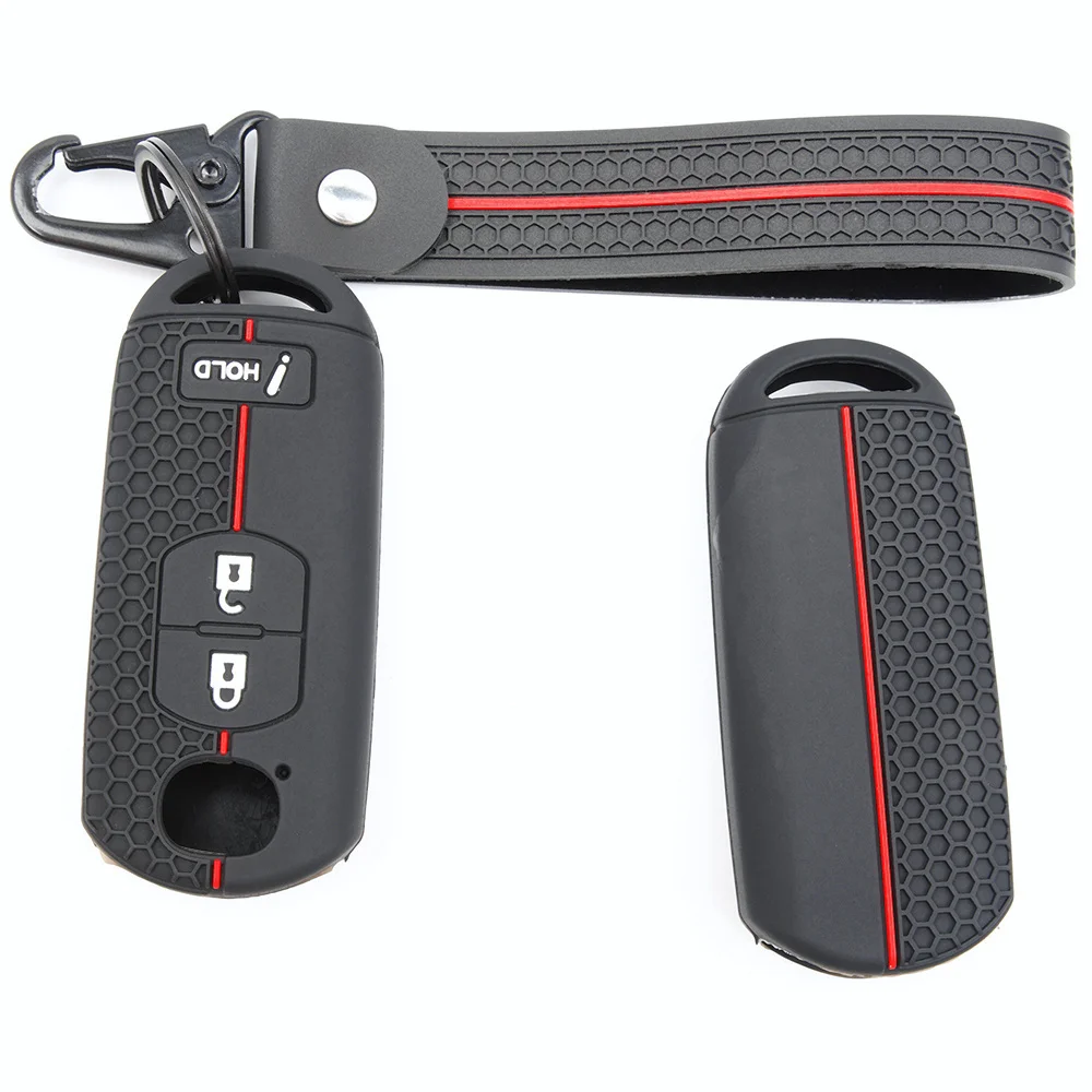 For Mazda 3 6 CX 30 MX 30 CX 5 CX 8 CX 9 Protective Silicone Remote Key Case Carabiner Strap Stylish Durable Premium Protective
