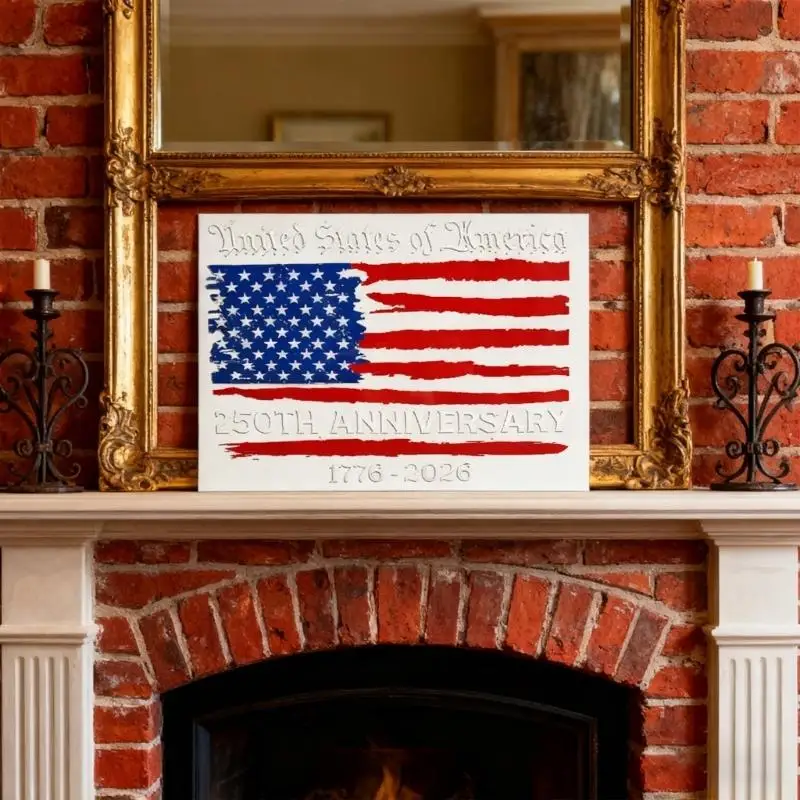 QX2E Vinyls Patriotics Sticker for Expressing Love to Country Durable Waterproof