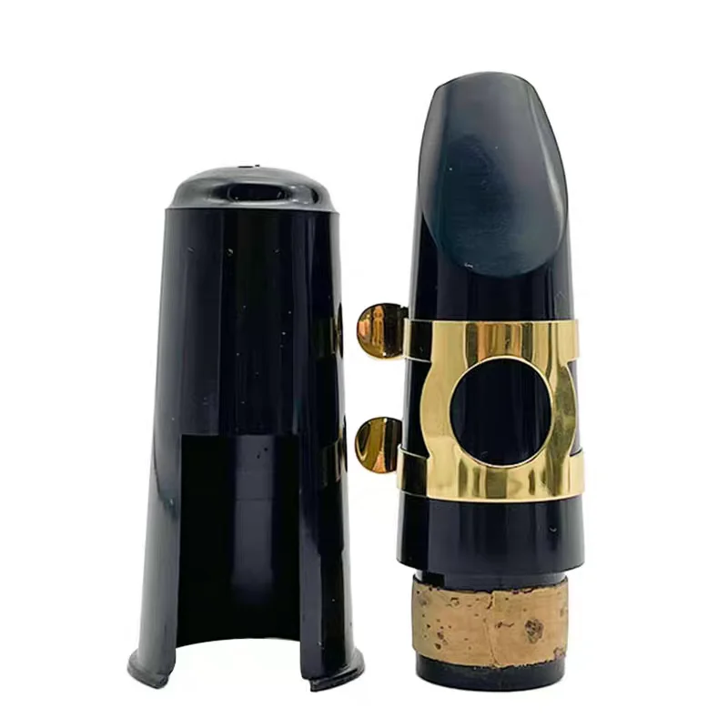 

B-flat Clarinet Mouthpiece Set, Mouthpiece Cap with Copper Ring, Reed Guard, Four-piece Set of Instrument Accessories
