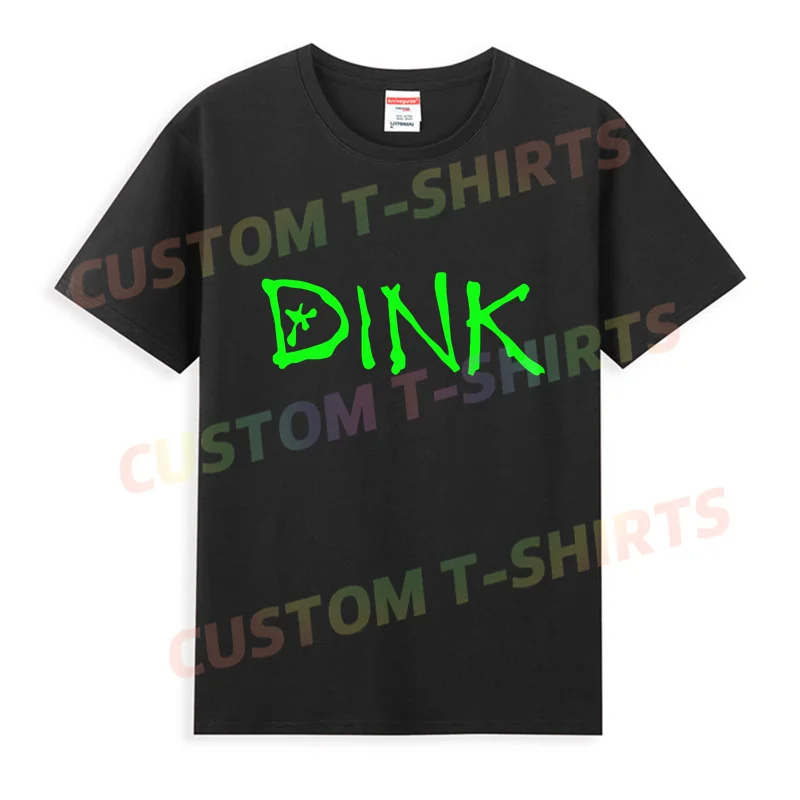 2024 Hot Sale Summer 100% Cotton Black Dink Band Logo T Shirt Men Short Sleeves Cool Tee Hip Hop Streetwear T-shirt