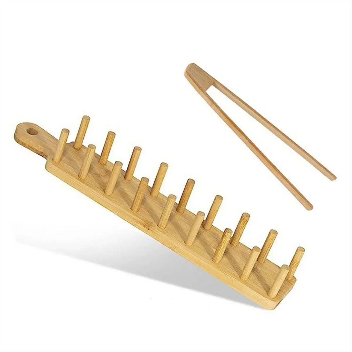 ABPP Bamboo Taco Tray with Holds 8, Taco Shell Holder Allows for Multi-Use Food Tray Charcuterie Tray