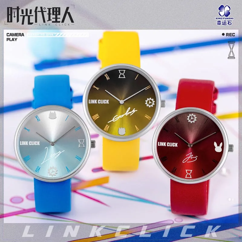 

Anime LINK CLICK Shiguang Daili Ren Lu Guang Cheng Xiao Shi Qiao Ling Cosplay Quartz Watch Fashion Wrist Watches Student Gift