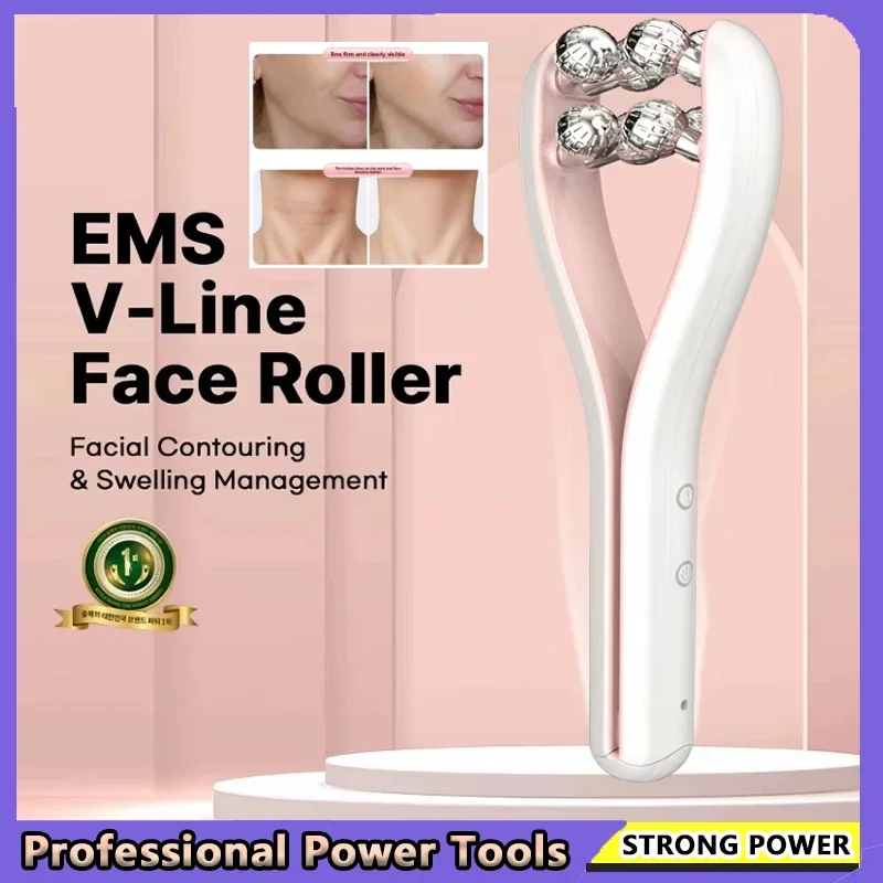 أسطوانة تدليك الوجه على شكل حرف V لتنحيف الوجه وشد الوجه وأداة العناية بالبشرة #1