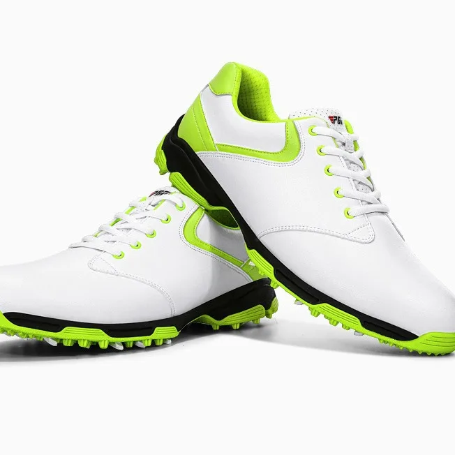 PGM Waterproof Golf Shoes for Men Anti Slip Spiked Golf Sneakers