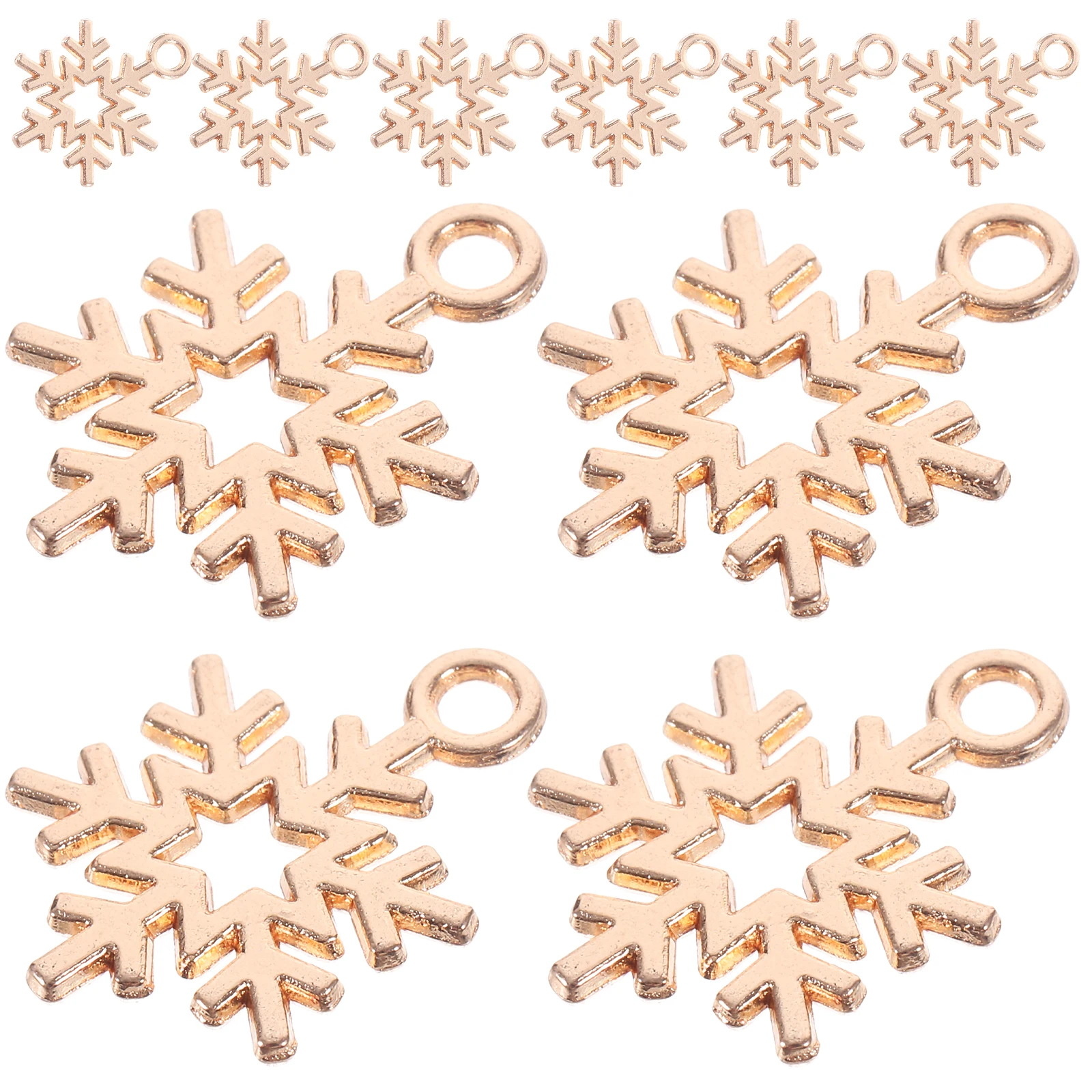 

100pcs Snowflake Pendant Alloy Charm Bracelet Necklace DIY Jewelry Making Christmas Decor Accessoriessnowflake for jewelry