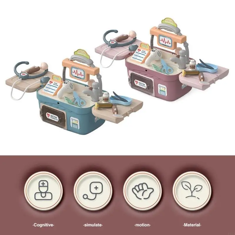 F62D tun für Play Doctor Stethoscope Medicals Imagination für Spielen F vor