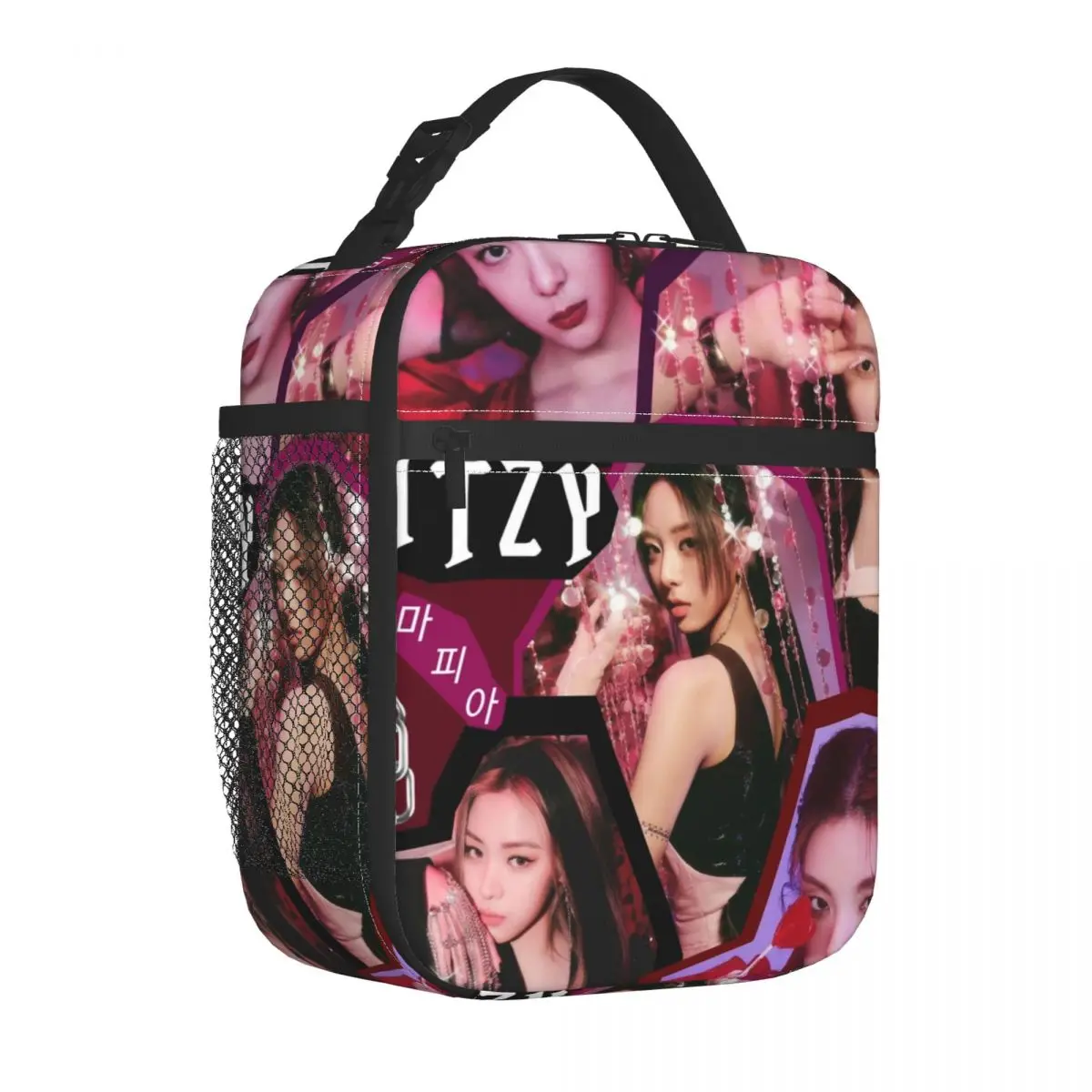 Kpop Star Girl Group ITZYS Mafia Insulated Lunch Bag for Women Portable Cooler Thermal Lunch Tote Office Picnic Travel