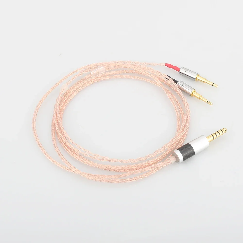 Kabel ditingkatkan, Headphone tembaga tunggal seimbang 2.5/3.5/4.4/XLR untuk OPPO PM-1 PM-2 HE1000 400S 560