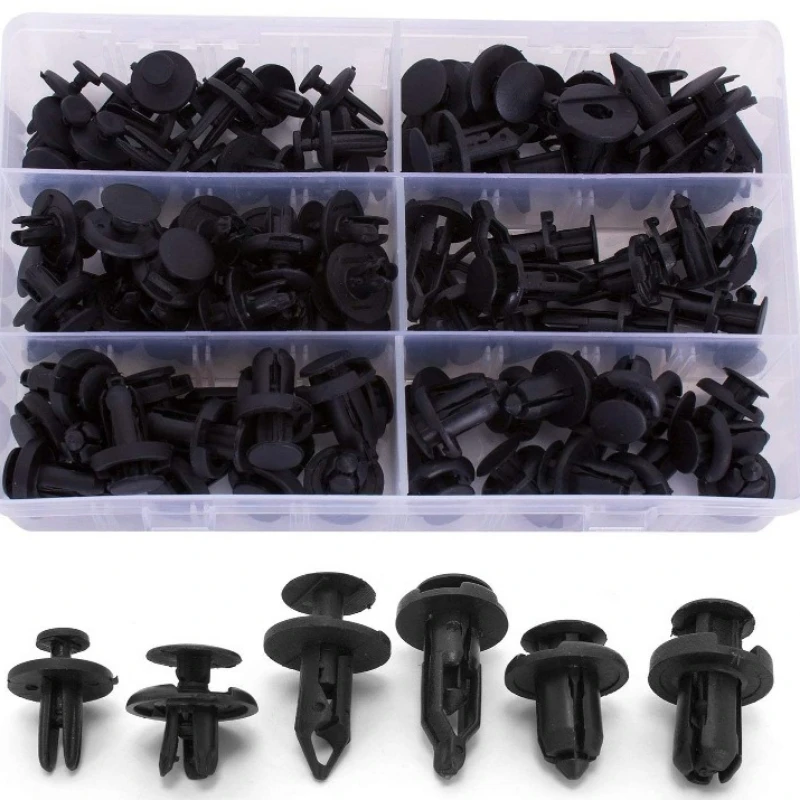 

102Pcs/box Auto Fastener Clip Car Fender Push Retainer Pin Rivet Bumper for Door Trim Panel Retainer Fastener Kit Car Clips