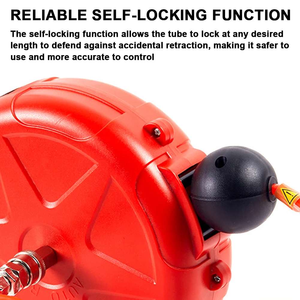 Einziehbare Kompressors ch lauch trommel 10m automatische Rücklauf luft schlauch Druckluft werkzeug handels übliche Rolle mit drehbarer Schnell kupplung