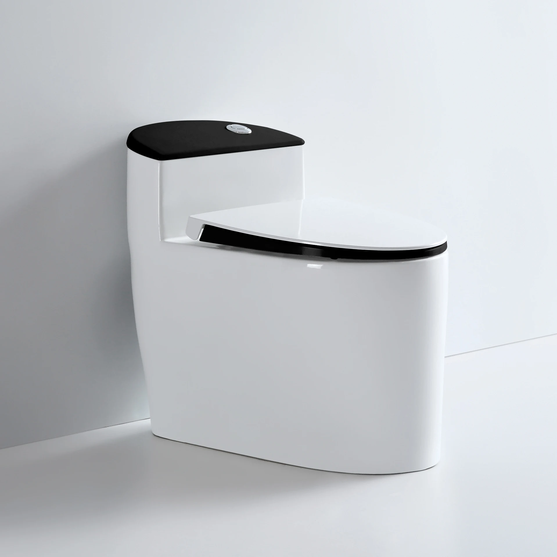 

z for Black line design elongated one-piece toilet bowl ceramic sanitary ware floor mounted bathroom wc toilet