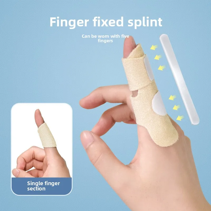 

Finger Fracture Immobilizer with Adjustable Splint Protective Sleeve and Breathable Strap for Joint Support and Injury Recovery‌
