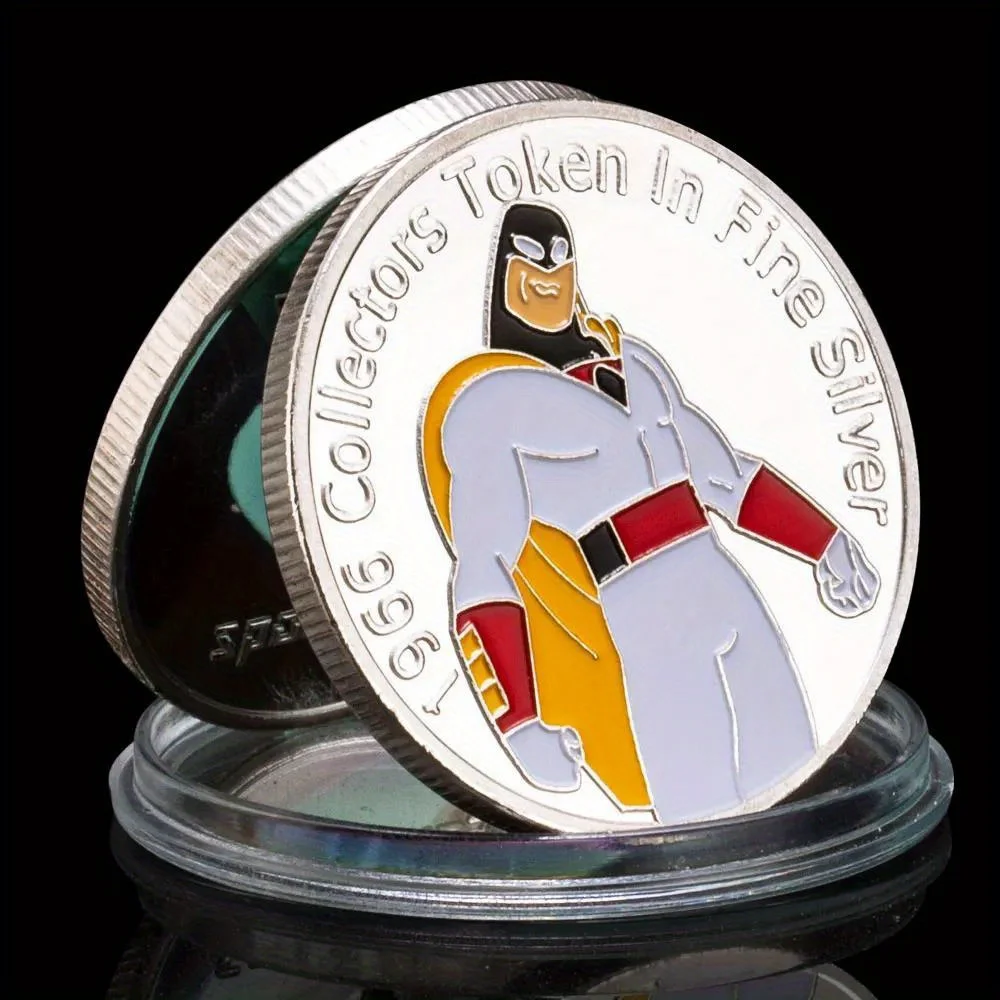 1966 Space Ghost Souvenir Gift Silvery Plated Coins Collection Commemorative Coin