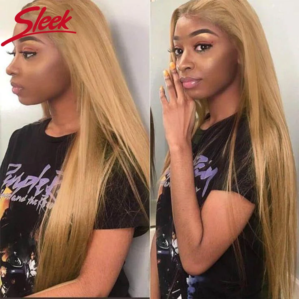 28 Inch Straight Human Hair Bundles Blonde Brazilian Human Hair Weave Single Bundles Golden Brown Human Hair Extensions