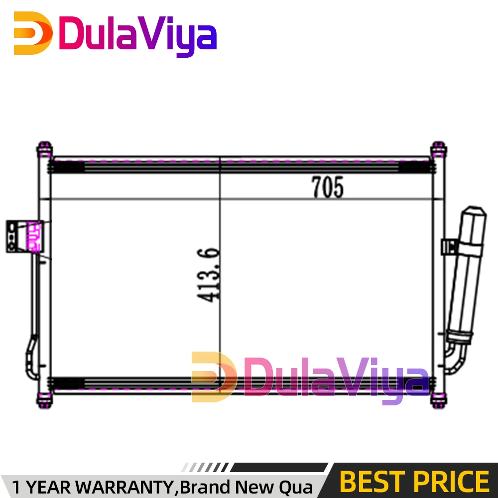 

Air Conditioning AC Condenser For Chevrolet COLORADO RAILBLAZER 31UX 2.8 Engine LWH 94770907 CT5057D