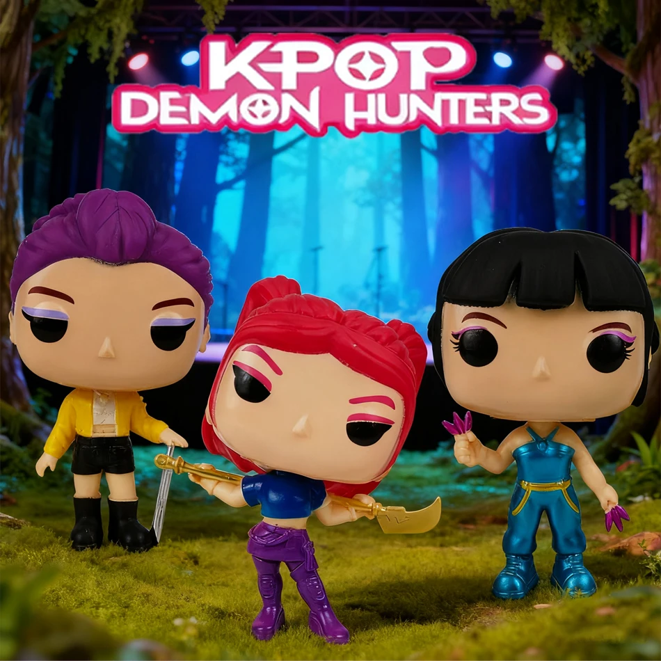 

NEW 10pcs/set Cute Witch Hunting Group KPOP Figurine Series Protagonist Group Magpie Model Anime Game Doll Model Home Decoration