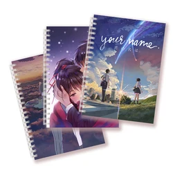 A5 Spiral Notebook Anime - Your Name 2 - Movie Poster Andrew Mi No Na Wa Prints Love Silk Writing Pad Journal Note Book COSPLAY