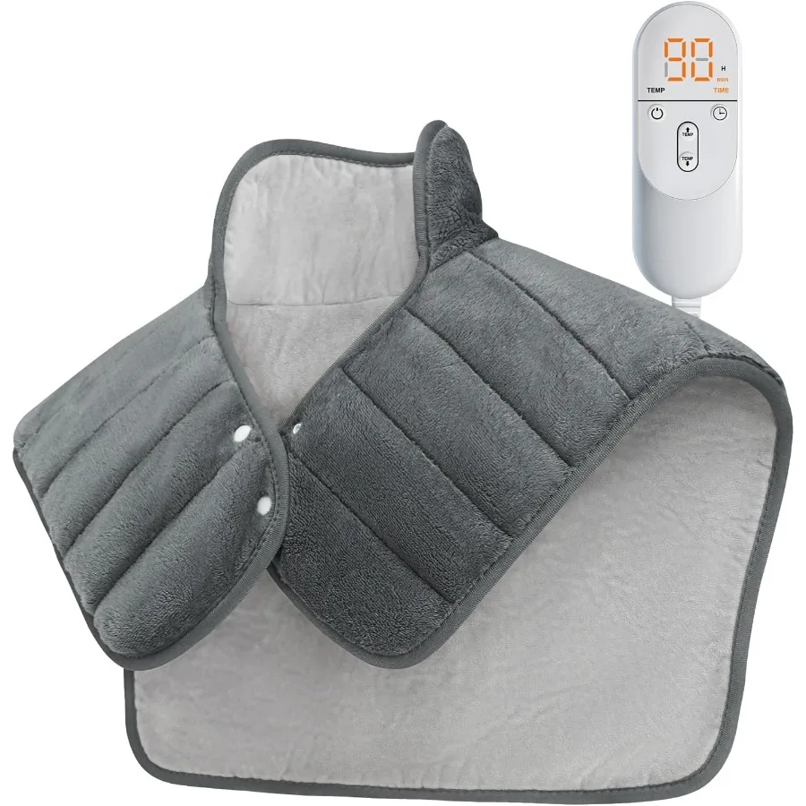 

Heating Pad for Neck and Shoulders and Back Valentines Day Gifts for Him Her Men Women 24"x23" Large Electric Heated Wrap for B