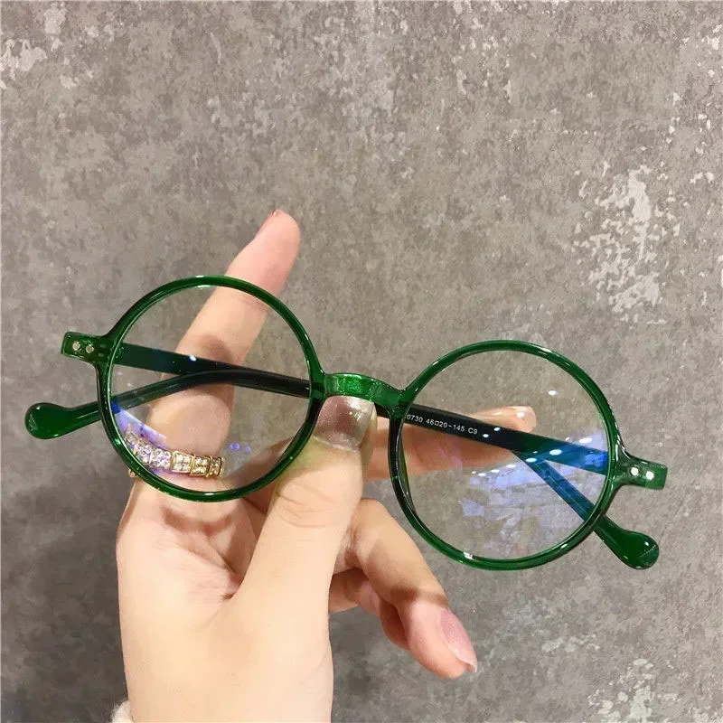 2023 Round Reading Glasses Ultralight Small Frame Presbyopic Eyeglasses Blocking Blue Light Hyperopia Eyewear +1.0 To+4.0 Lentes