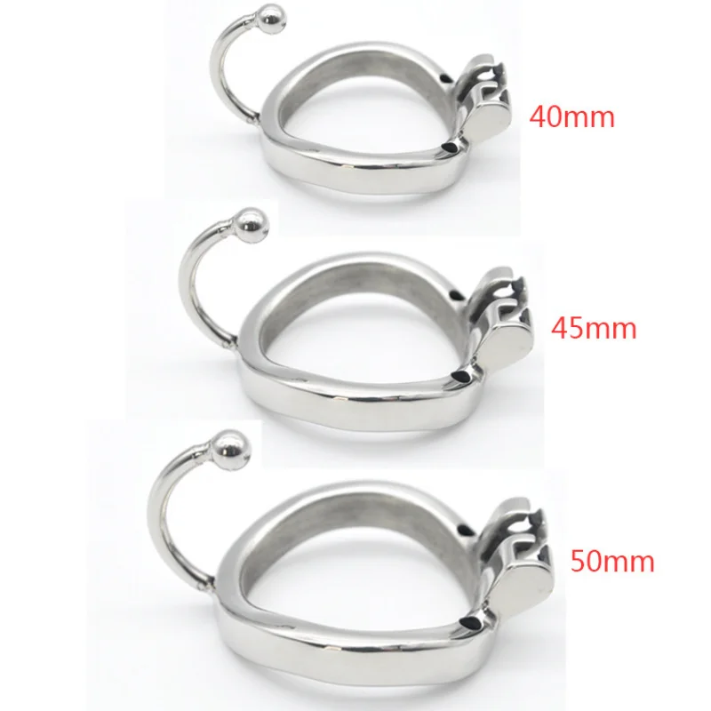 Manyjoy Short/Long Stainless Steel Breathable Male Chastity Cock Cage Metal R9 Ring Urinary Catheter Tube Adult Sex Toys for Men