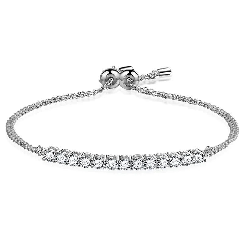 

ZFSILVER модный классический серебряный роскошный муассанит s925 простой браслет с улыбкой подвески женские аксессуары роскошные ювелирные изделия подарок XRZ018