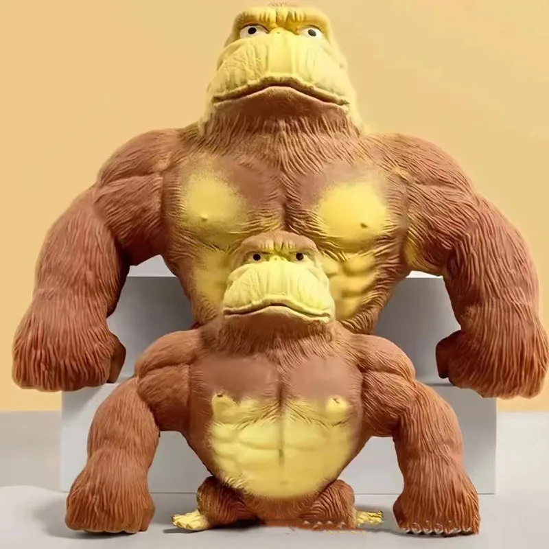 Antistress Orangutan Fidget Toys Squishy Elastic Monkey Funny Decompression Gorilla Stress Relief Games Toy for Adults Kids