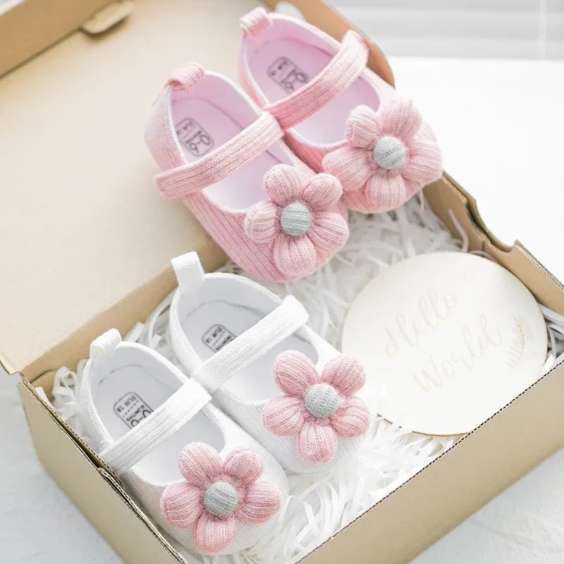 Cute Bow Girl Baby Shoes Spring Autumn Girl First Time Toddler Shoes Soft Sole Non-Slip Girl Princess Shoes 0-18 Months