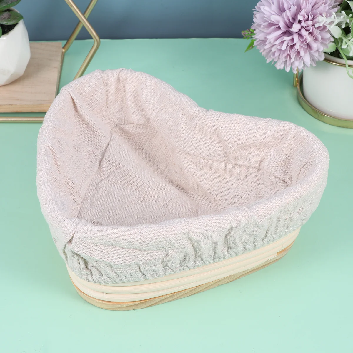 

Аксессуары для выпечки хлеба Корзина для расстойки виноградной лозы Баннетон в форме сердца День святого Валентина Ручная работа