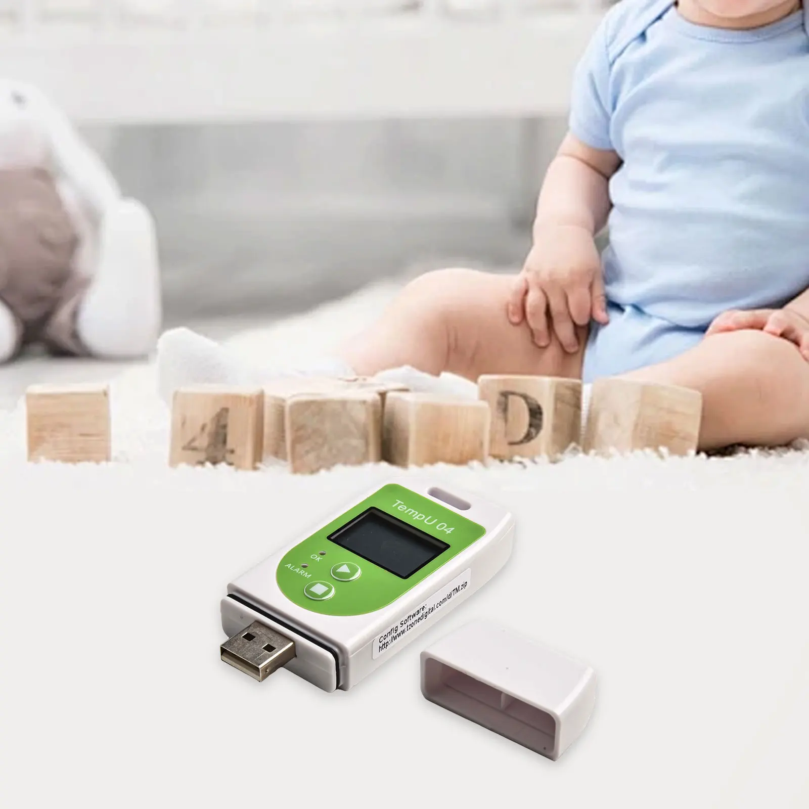 

1set USB Temperature Data Logger 32000 Capacity TemperatureRecorder PDF Report Logger Electrical Equipment Supplies Accessories