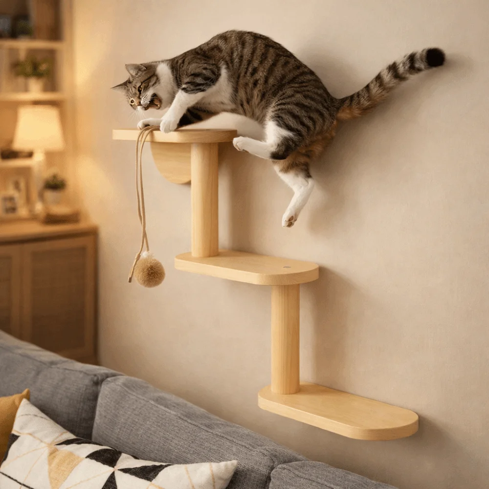 Etageres-murales-durables-en-bois-massif-pour-chat-3-niveaux-gain-de-place-arbre-a-chat-etageres-flottantes-perchoir-pour-chat-aire-de-jeux-pour-animaux-de-compagnie
