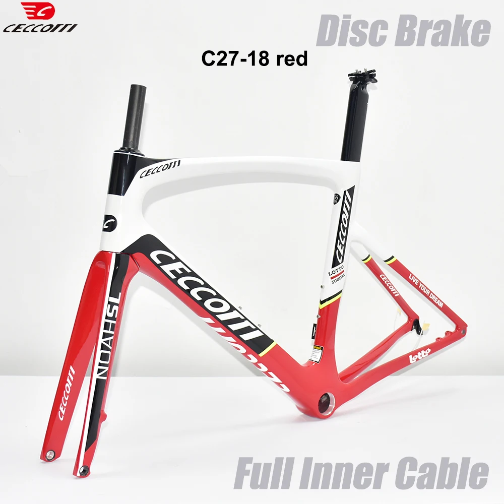 CECCOTTI-Disc Brake Bike Frame,  Newest Bicycle Framework, Full Hidden Cable Factory Price Frameset