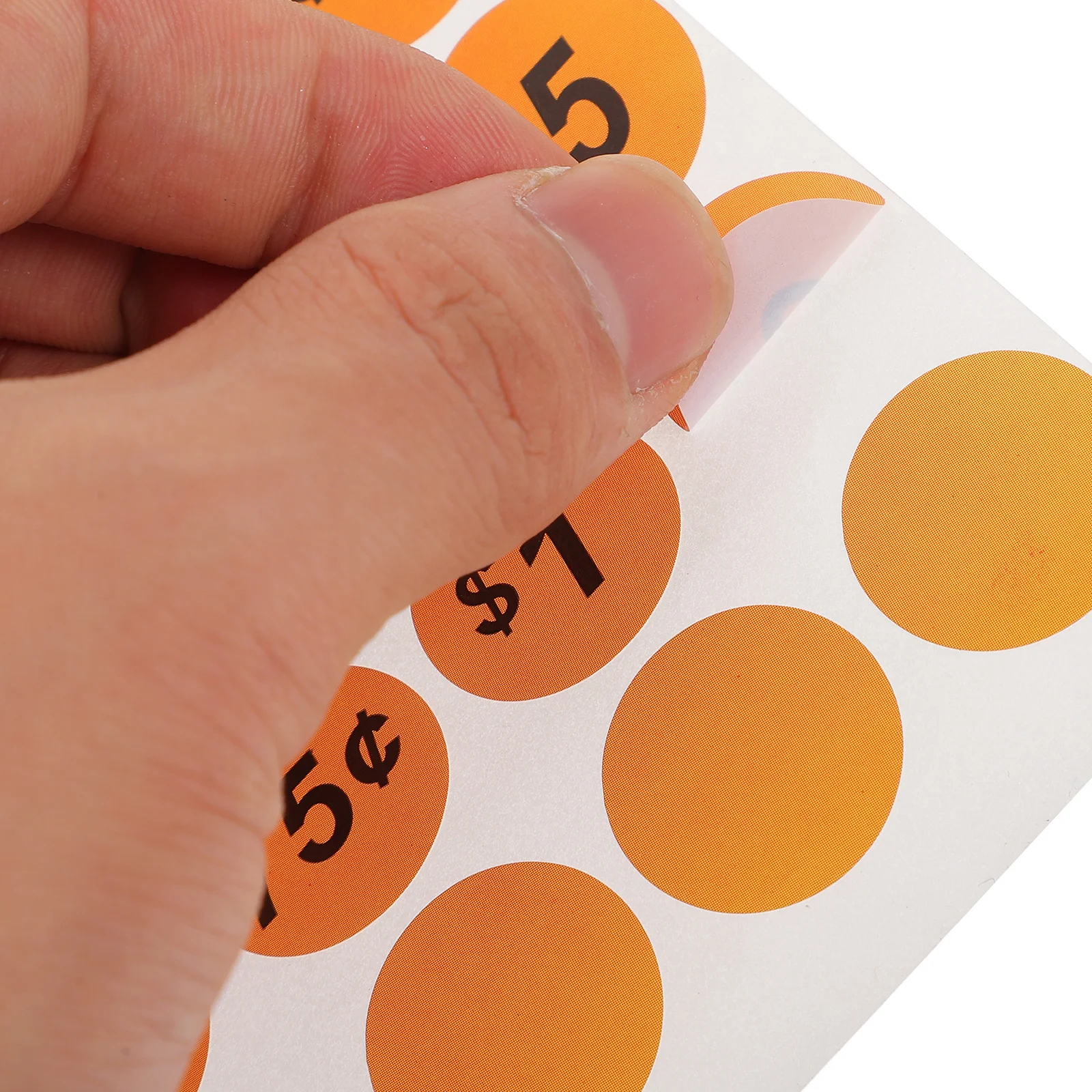 

25 Sheets Stickers for Retail Round Colored Moving Removable Garage Sale Labels