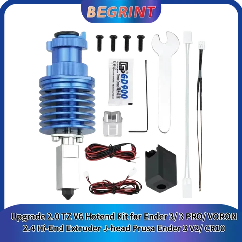 Actualización del cabezal de impresión de alta velocidad 2,0 TZ V6 Hotend Kit para Ender 3/ 3 PRO/ VORON 2,4 extrusora de alta gama j-head Prusa Ender 3 V2/CR10
