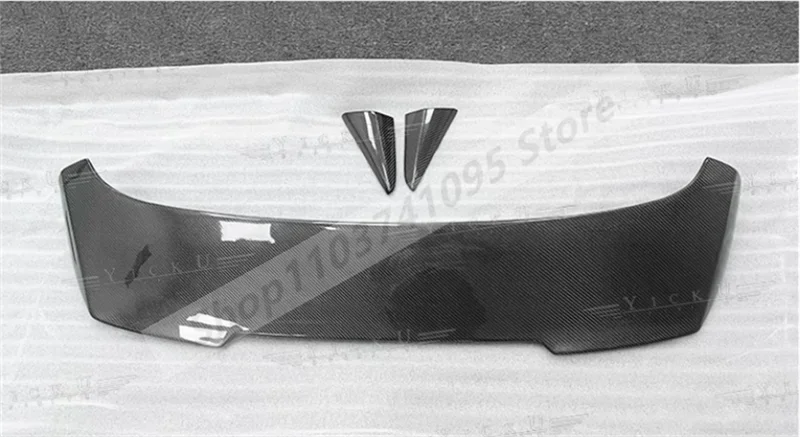 3PCS/SET Real Carbon Fiber Rear Wing Lip Diffuser Tail Trunk Spoiler For Porsche Cayenne Coupe 2019 2020 2021 2022 2023 2024