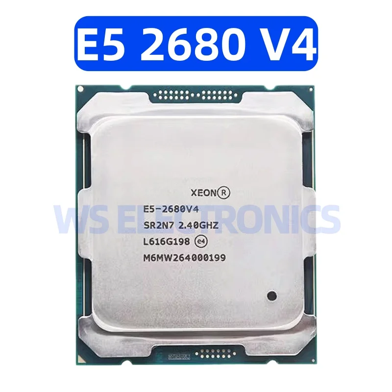 CPU Processor E5 2680 V4 14 Supports DDR4 cores and 28 threads 2.4G