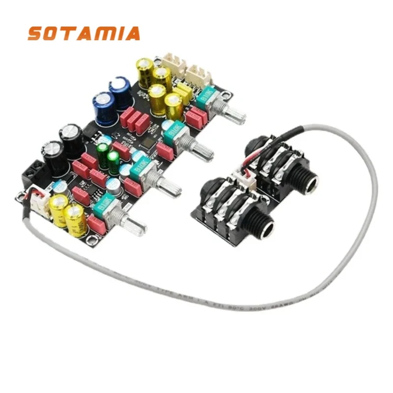 

SOTAMIA Karaoke Reverb Preamplifier Board Microphone K Singing Song Preamp Effector Anti-howling Digital DSP