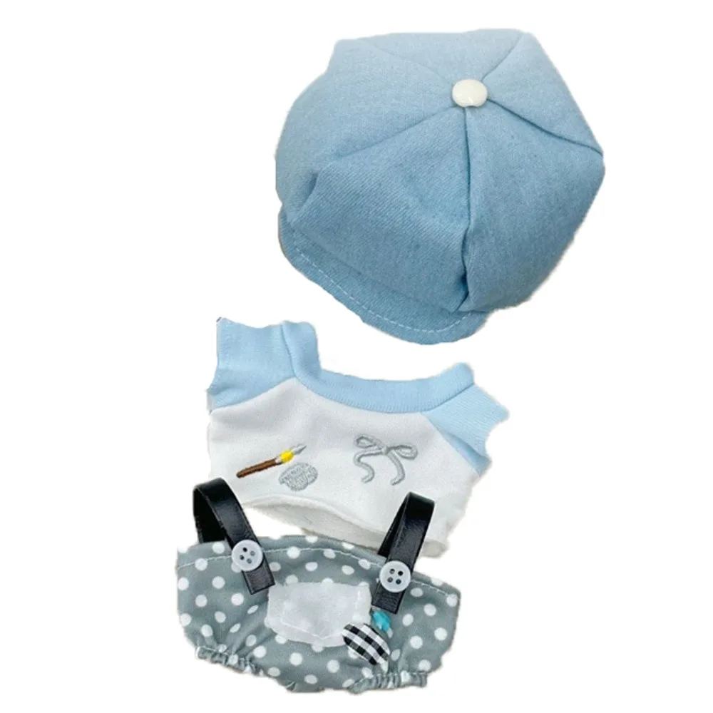 

Little Painter 10cm Cotton Doll Clothes Strap Pants Cowboy Hat Doll Clothes Outfit Funny Lovely Doll Clothes Set