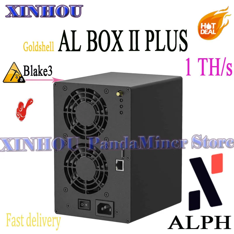 

Майнер ASIC Goldshell AL BOX II Plus 1Th/s с блоком питания Алгоритм Blake3 ALPH Майнер лучше, чем KA-BOX E-KA1M E-DG1M