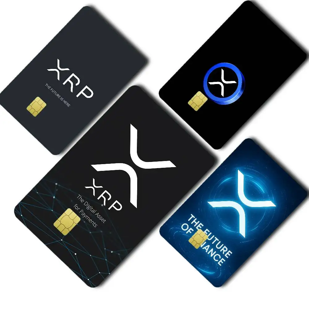 XRP Ripple Krypto Kreditkarten-Skin-Aufkleber, Kreditkarten-Skin-Sticker für Bankkarten, Bus- und U-Bahn-Karten, Aufkleber, Geschenk für Frauen.