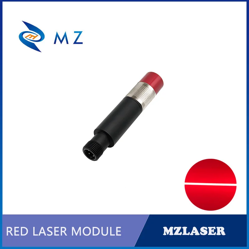 Vendita calda stabilità compatta messa a fuoco regolabile D16mm 635nm 10mw Powell Lens TTL Blue Line modulo diodo Laser grado industriale