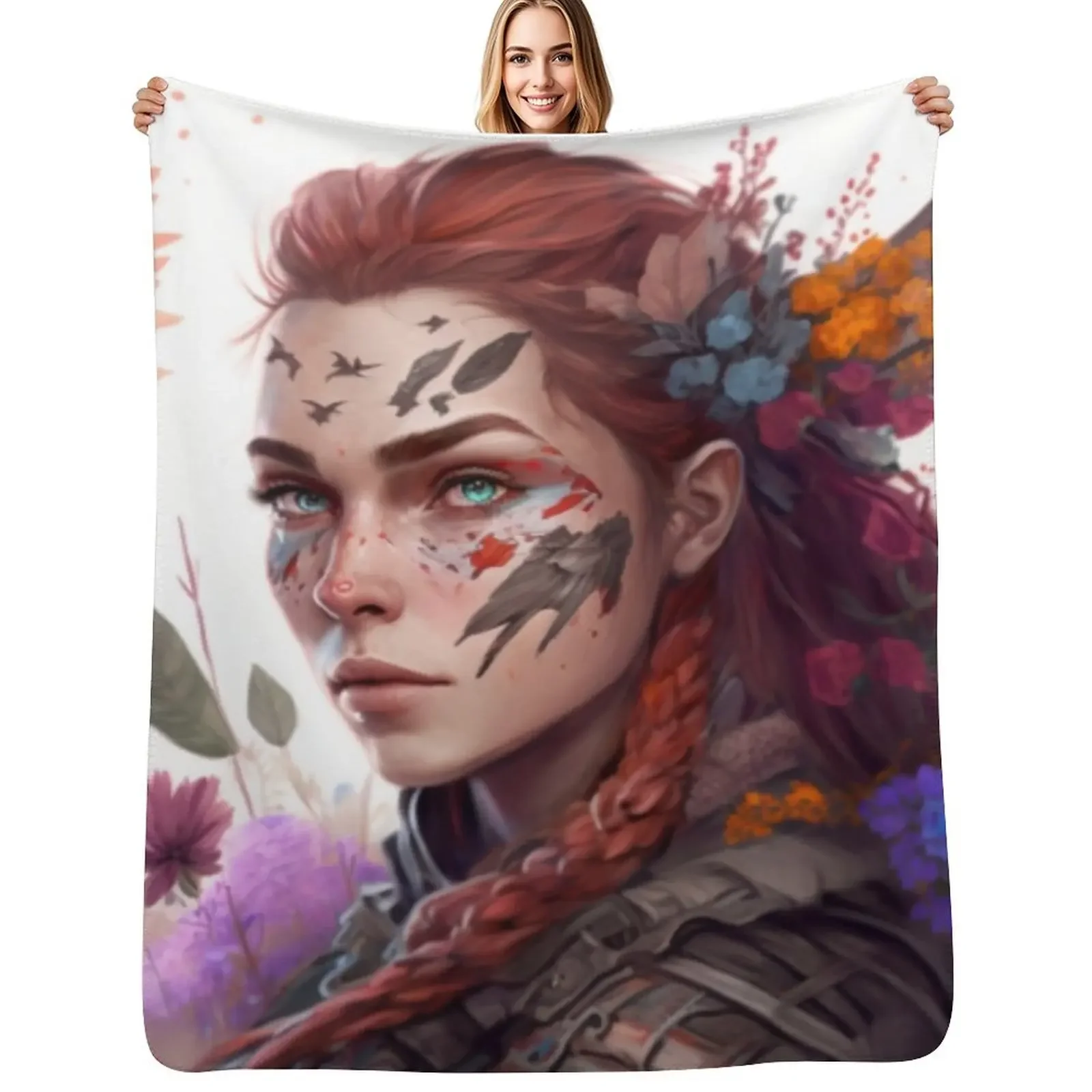 

Horizon zero dawn Aloy Throw Blanket Giant Sofa Decorative Sofas Hairys Blanket
