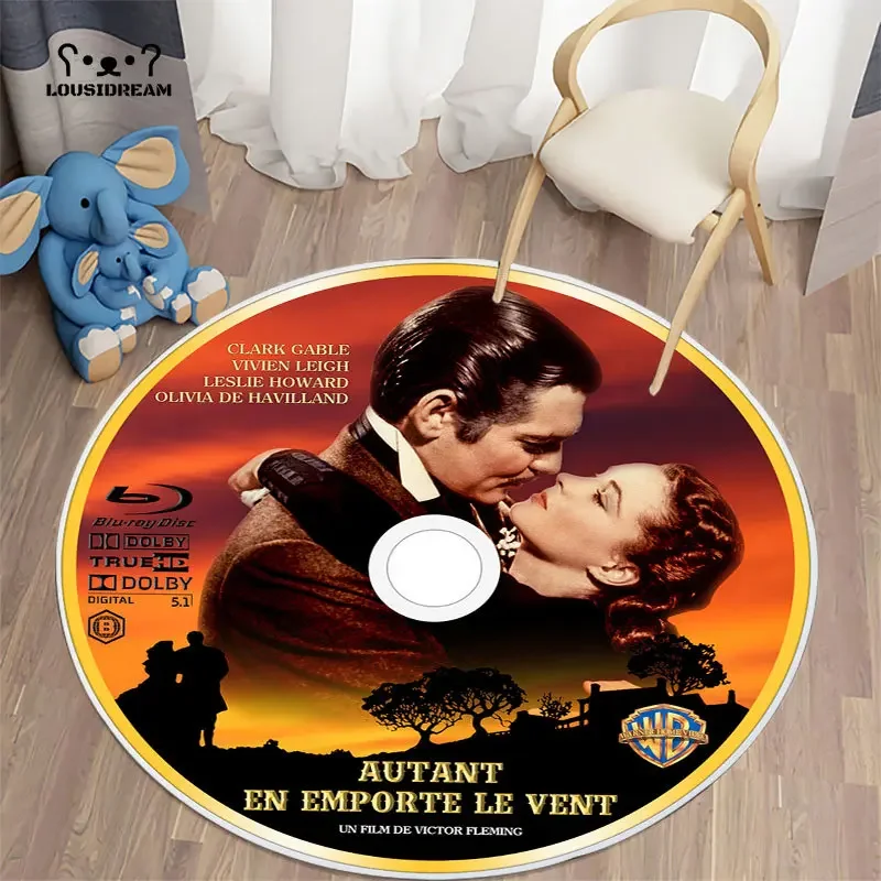 Classic Movie Cd Rug Carpet Vintage Movie Gift Door Floor Mats Playroom Upholstery Living Room Bedroom Fashion Dvd Rugs