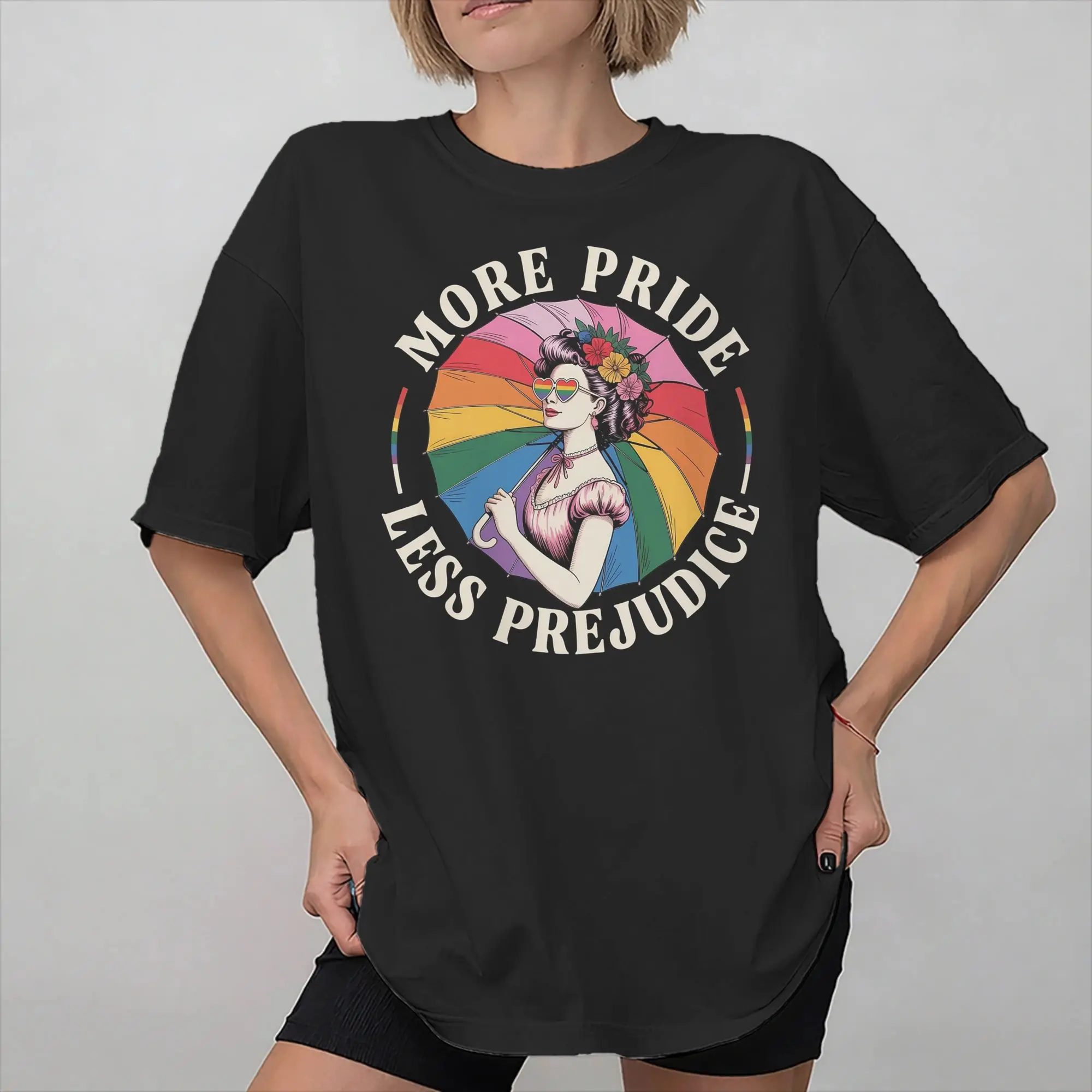 Men Women More Pride Less Prejudice  Shirt Pure Cotton New Arrival T-Shirt  Clothing Outfits